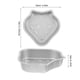 thumbnail image 2 of 2 mini moldes para pasteles, bandejas para hornear pasteles, bandejas para hornear pasteles, utensilios para hornear para el hogar, moldes para pudín (fresa plateada), 2 of 5