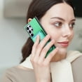 thumbnail image 2 of Phone Case for Samsung Galaxy S24 Ultra, Ultra Slim Phone Grip Ring Stand PU Leather Detachable Magnetic Credit Card Holder Drop Protective Case Cover Compatible with Samsung Galaxy S24 Ultra, Green, 2 of 8