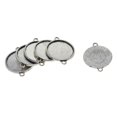 thumbnail image 4 of 50 piezas se a 25 mm doble colgante clásico de aleación de zinc cabujón Base ajuste para bricoje brazalete colr accesorios BLESIY Joyas Cabochon en blanco, 4 of 8