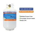 thumbnail image 4 of Flame King Empty Steel Propane Tank LP Cylinder with OPD Valve & Built-in Gauge, 30 lbs, Gifts for Father, 4 of 12