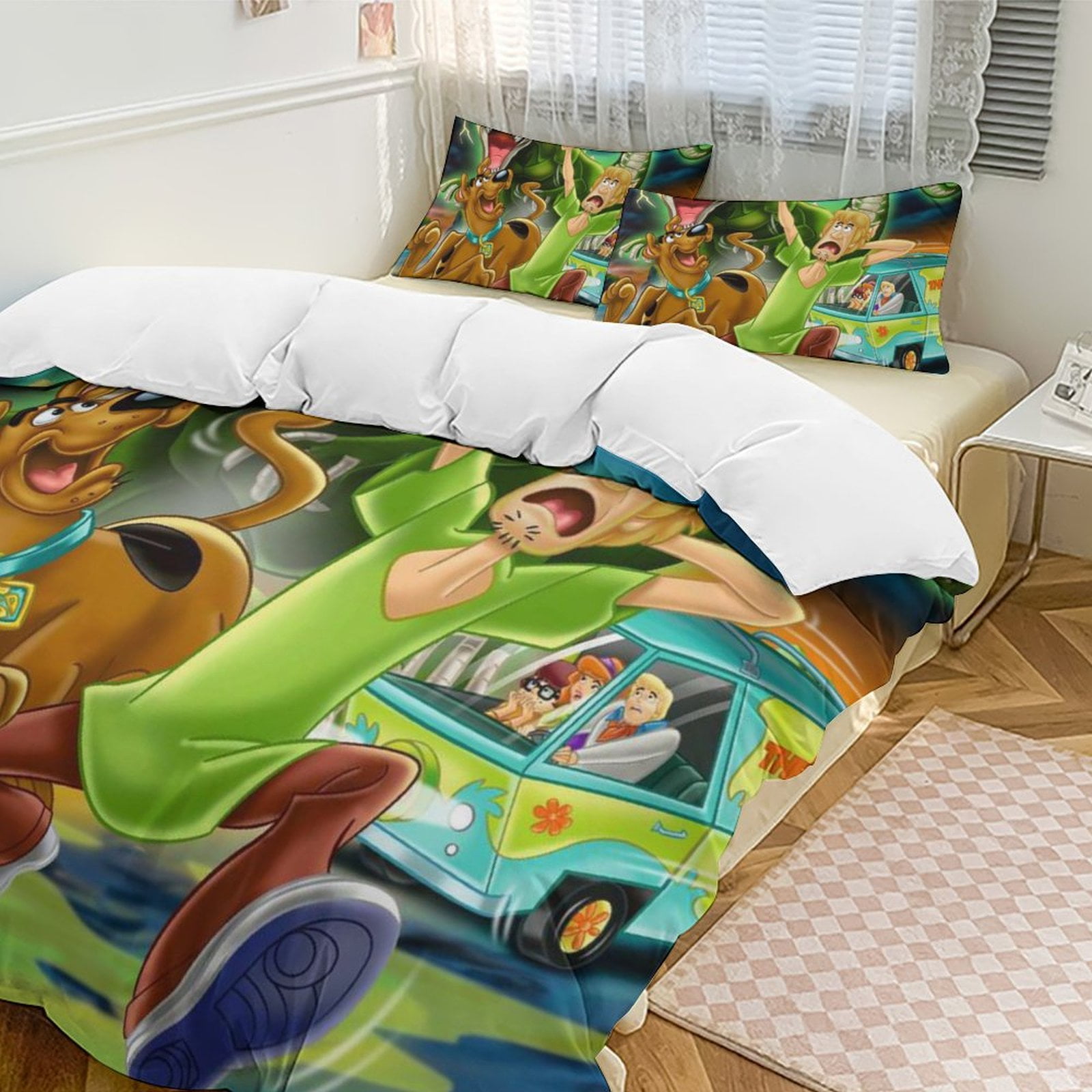 Scooby Doo Bedding Set Anime Bedding Set Cartoon Duvet Cover Set