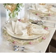 thumbnail image 3 of Round Linen Placemat Doilies European Embroidery for Wedding Dining Room Table Vintage Antique Home Set of 4, 3 of 9