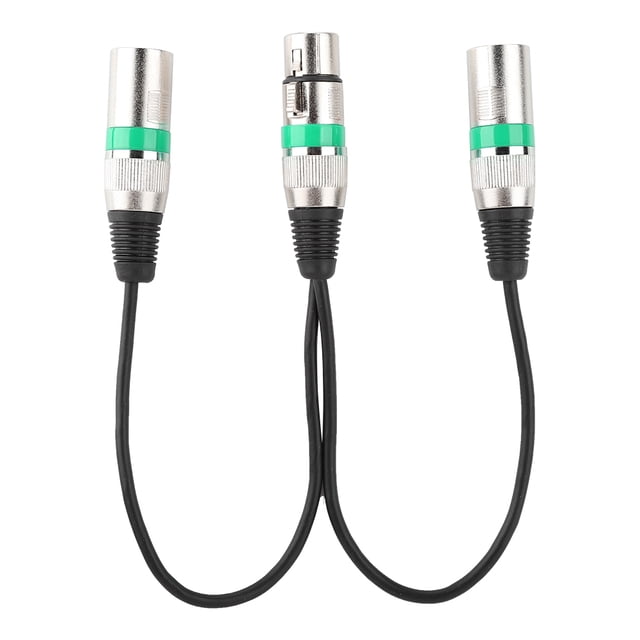 Divisor de audio XLR, conector hembra XLR de 30 cm, cable divisor XLR, cable adaptador XLR, máxima confiabilidad