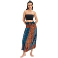 thumbnail image 1 of Combinaison Pantalon Bohème Harem pour Femmes 2 en 1 en Rayonne à Taille Smockée, 1 of 6