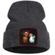 thumbnail image 3 of Gorro de invierno con temática navideña de cervatillo y pingüino para mujer, gorro cálido para esquí al aire libre, gorros de punto Sofe Cotoon para adolescentes, 3 of 4