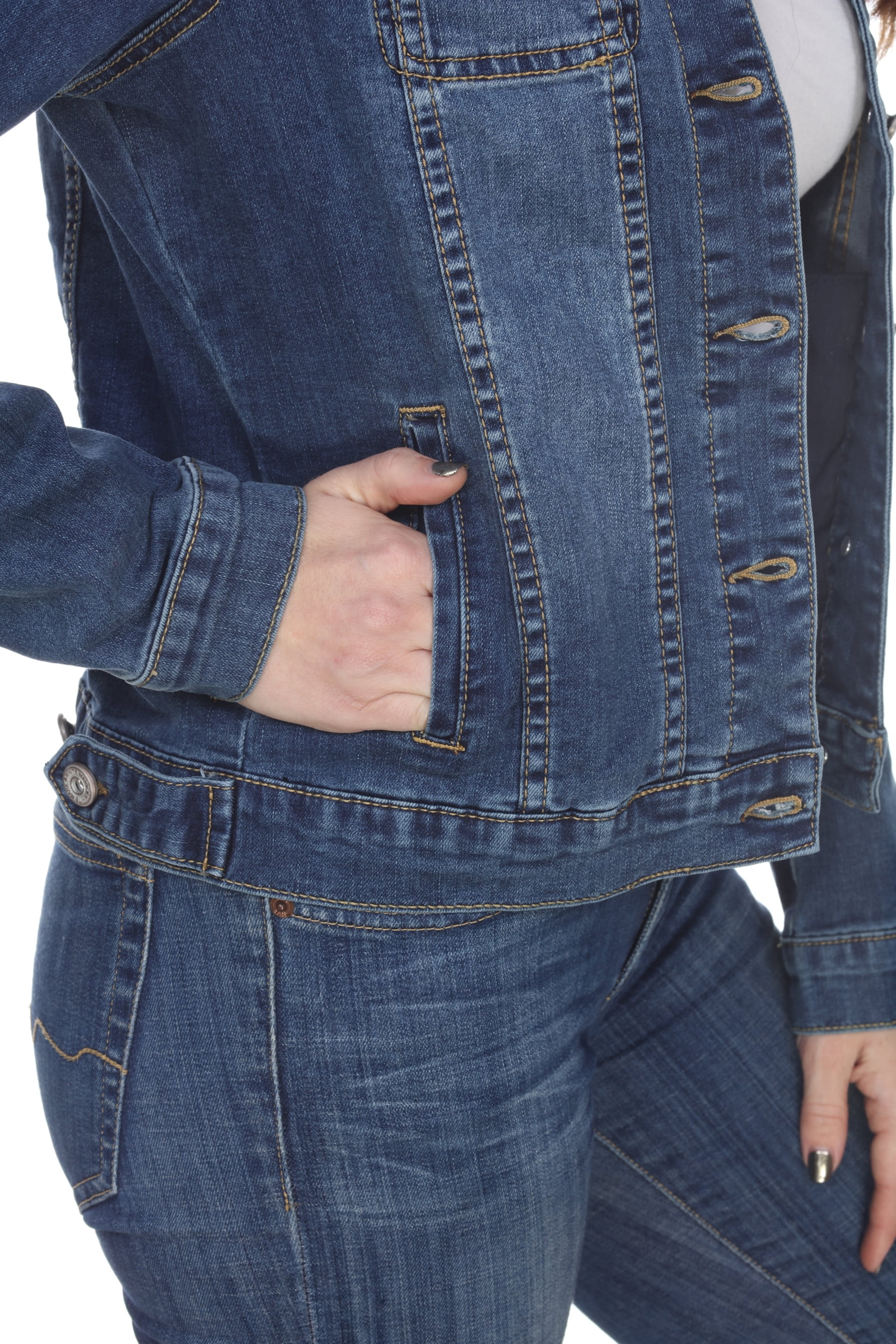 White Mark Women's Denim Jacket 