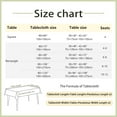 thumbnail image 6 of Table Cloth Rectangle Tables, 60×84 Inch Textured Tablecloth Waterproof Spill Proof and Wrinkle Free Linen Table Cover for Dining Table, Kitchen, Parties and Holidays, Dark Coffee, 6 of 6