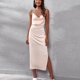 thumbnail image 2 of Vestido de mujer con cuello en V, informal, elegante, sin mangas, de longitud media OAVQHLG3B Store  lin121212, 2 of 4