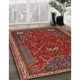 thumbnail image 2 of Ahgly Company Indoor Rectangle Traditional Dark Almond Brown Persian Area Rugs, 2' x 3', 2 of 6
