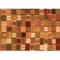 thumbnail image 1 of Ahgly Company Indoor Rectangle Abstract Orange Contemporary Area Rugs, 8' x 10', 1 of 1
