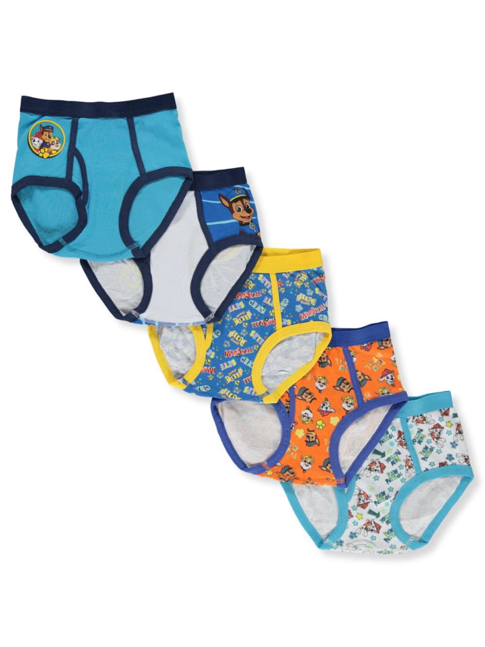 Paw Patrol Boys' 5-Pack Briefs - blue/multi, 8 (Big Boys)