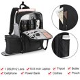thumbnail image 4 of CADeN DSLR Camera Backpack Bag Waterproof Anti Theft with 15.6 inch Laptop Compartment, USB Charging Port, Tripod Holder, Rain Cover, Inner Case, Compatible for Sony Canon Nikon Olympus Black, 4 of 4
