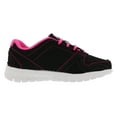 thumbnail image 2 of Fila Sped Runner Running Kids Shoes Size 10.5, Color: Black/Pink, 2 of 5