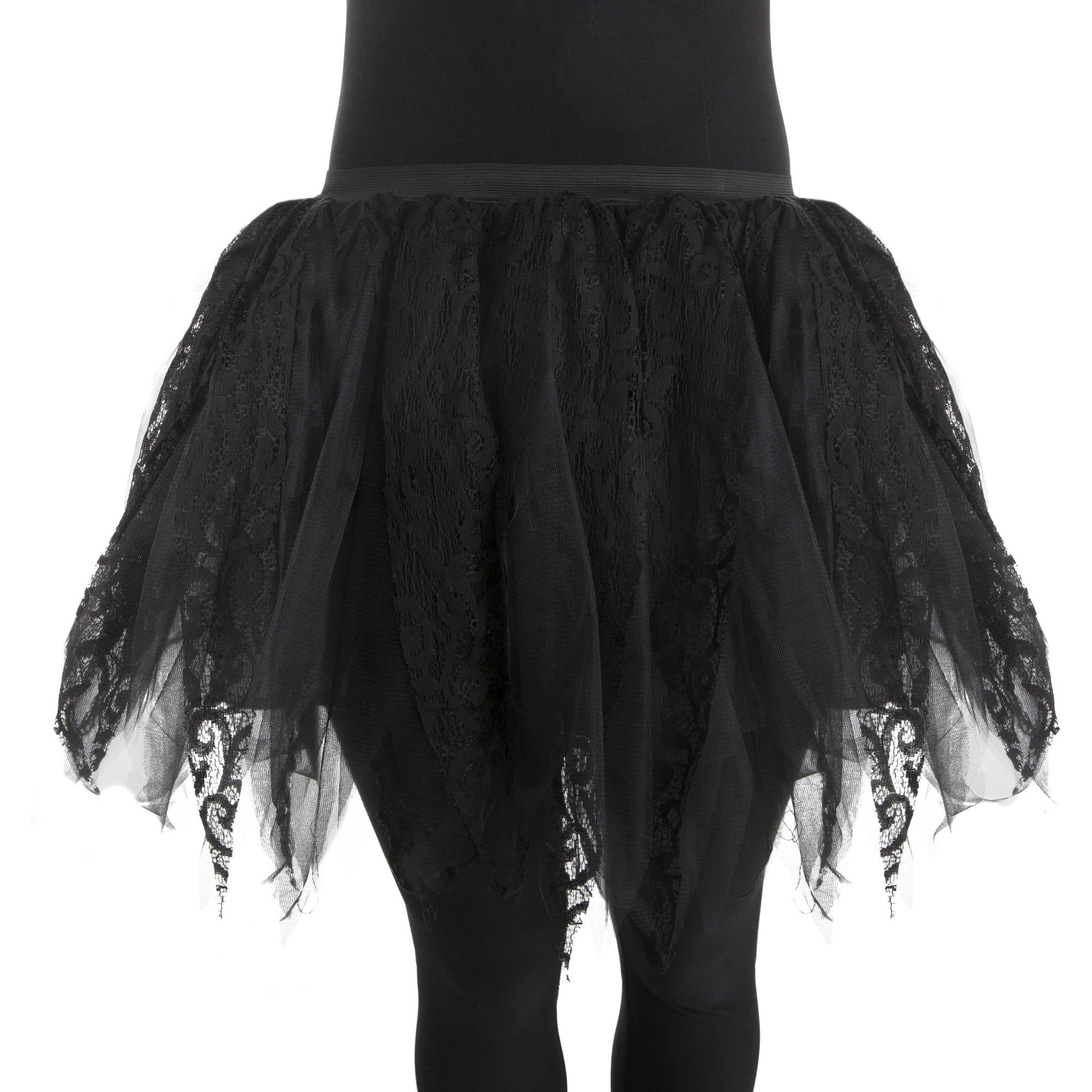 Woman Black Lace Tutu Large/Plus Halloween Dress Up / Costume Accessory