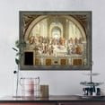 thumbnail image 6 of School of Athens by Raphael, World Famous Wall Art Collection, Framed Wall Art for Your Living Room or Kitchen Decor, 11x14, 2468BW, 6 of 7