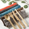 thumbnail image 3 of Reusable Bamboo Cutlery Set- Handmade and Eco-friendly Pack, 3 of 3