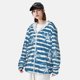 thumbnail image 3 of Balery Ocean on Striped Sudadera ligera de manga larga con capucha y protección solar UPF 50+ para hombre y mujer, ideal para pesca y running-Large, 3 of 7