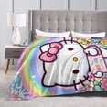 thumbnail image 5 of Hello Kitty Blanket, Super Soft Throw Blanket, Cozy Flannel Blankets For Boys Girls, Warm Blankets For Couch Sofa Bed, 60"X50", 5 of 9