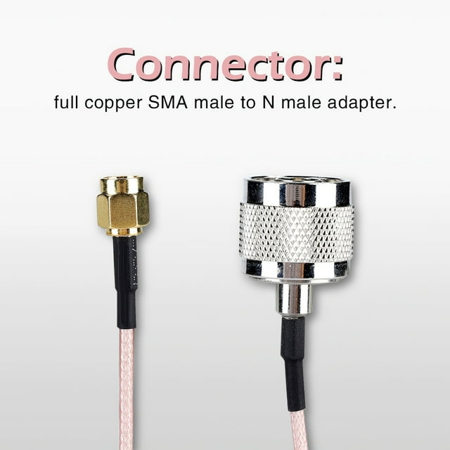 Cable SMA, 1pcs SMA SMA Cable de Conexión Masculino A N