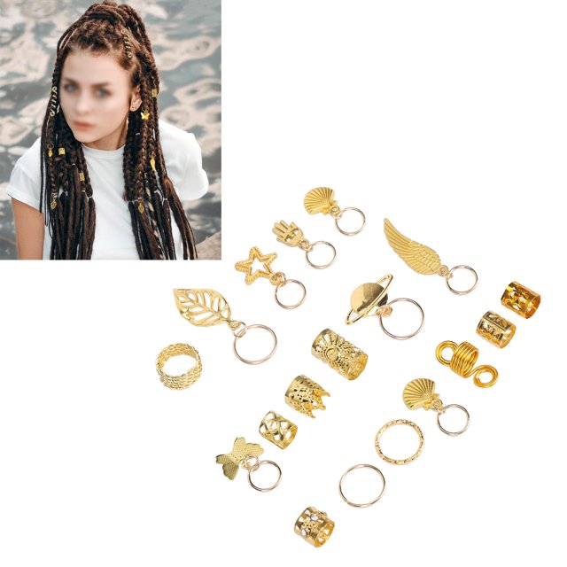 Accesorios Para Trenzas De Pelo, Cuentas Para Rastas De Pelo De Diferentes Formas Para Bodas Para Mujeres