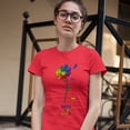 thumbnail image 3 of Tee Hunt Love is Love T-Shirt Rainbow Flower LGBT Acceptance Gay Pride Women's T-Shirt Tee, Red, X-Large, 3 of 5