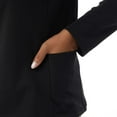 thumbnail image 4 of 32 Degrees Women's Half Zip Fleece Lined Stretch Comfort Sweatshirt Active Top-Black / XXL, 4 of 7