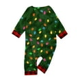 thumbnail image 5 of Onlypjs Family Matching Christmas Pajamas Set for Men, Women and Couples – Festive Light-Up Tree Print Tops and Red Plaid Pants, 5 of 5