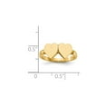 thumbnail image 5 of 14K Yellow Gold Ring Band Signet 7.5x7.5mm Open Back Heart, 5 of 5