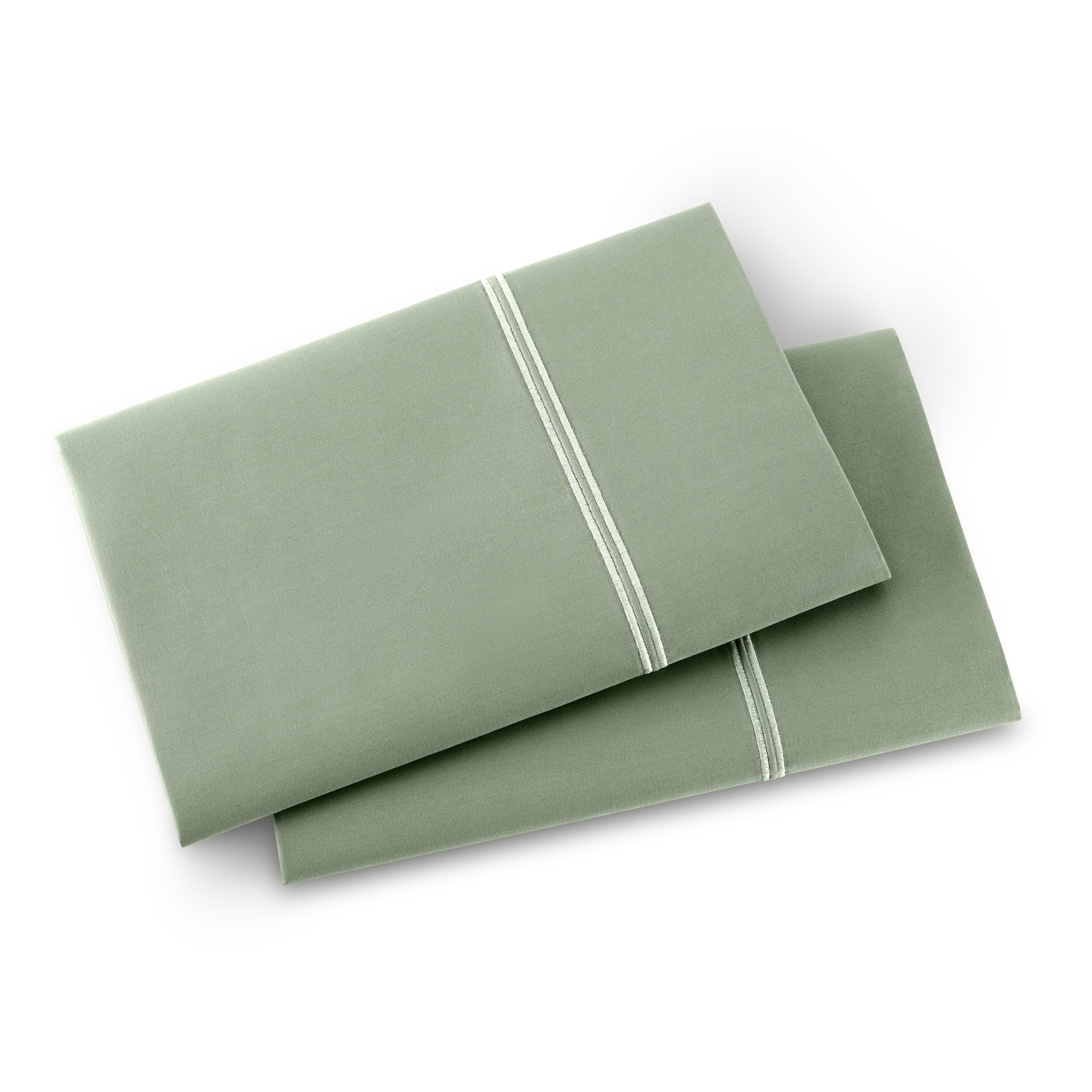 Wamsutta 1846 650 Thread Count Sea Spray Egyptian Giza Cotton Sateen Pillow Cases, Queen (2 Count)