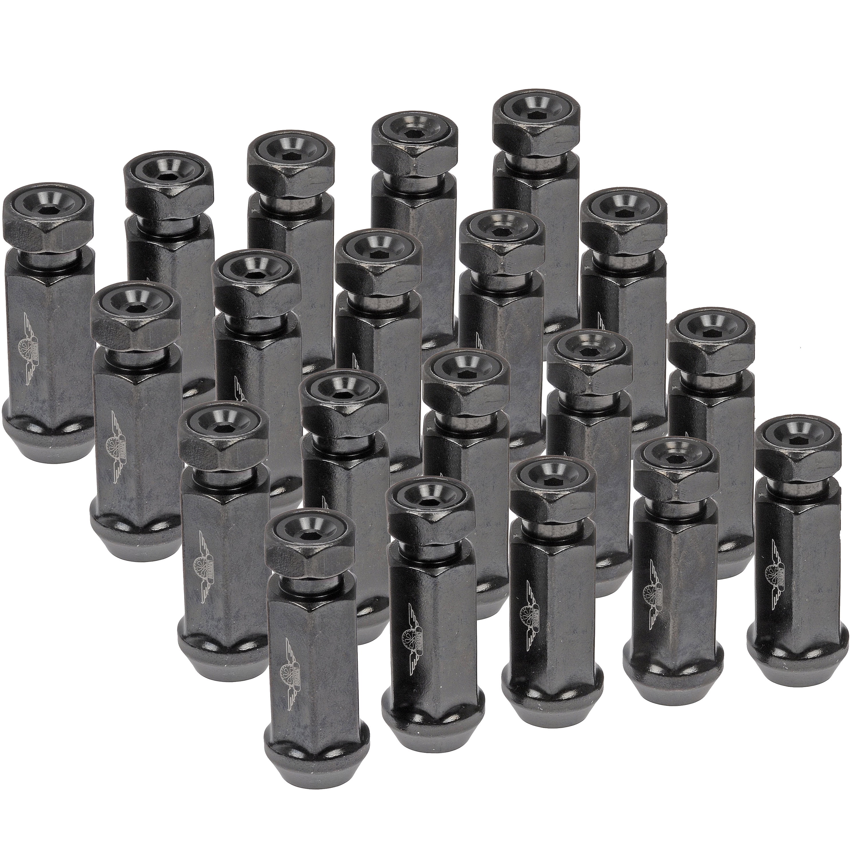 Dorman 712-645A Wheel Lug Nut for Specific Models, Black (Pack of 20)