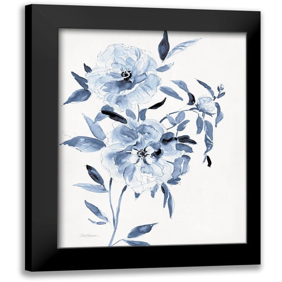 Robinson, Carol 12x14 Black Modern Framed Museum Art Print Titled - Inky Chickory Botanical I