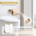 thumbnail image 4 of Set de accesorios de baño TQKAG en oro cepillado, 5 piezas, 4 of 8