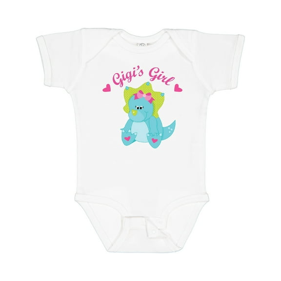 Inktastic Gigi's Girl dinosaur Girls Baby Bodysuit