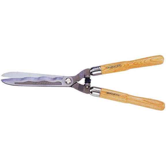 Landscapers Select 6147375 Forge Hedge Shear, Straight with Wave Curve Blade, 8-1/2 L Blade, Steel Blade, 22 in OAL
