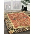 thumbnail image 2 of Ahgly Tapis d'Intérieur Rectangulaire Abstrait Marron Rouge, 8 Pieds x 10 Pieds, 2 of 6