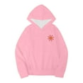 thumbnail image 1 of MIASHUI Chandails en Molleton à Capuche pour Filles, Imprimé Petits Garçons, Manches Longues, Rose Vif, 6-7 Ans, 1 of 6