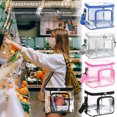 thumbnail image 3 of Dmlowu Lunch Box for Women 9x10" Durability Lunch Bag Portable Transparent Insulated Cooler Lunch Box for Home Office School Supplies, 3 of 4