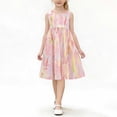 thumbnail image 4 of Auroural Toddler Girls Clothes 2T - 3T Children's Round Neck Sleeveless Dress for Summer Leisure and Comfortable Suitable for Adults and Girls, 4 of 8
