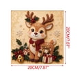 thumbnail image 4 of DIY Christmas Pearl Bead Art Kit for Beginners, Holiday Mosaic Craft Set with Canvas, Plastic Beads, Applicator Pen, Wax, Sorting Tray, Instructions & Photo Frame, Family DIY Wall Art Holiday Gift, 4 of 7