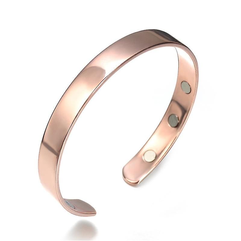 Otuuz Bracelet Magnétique en Cuivre pour Homme Femme Aimants Bracelet avec 9 Aimants Taille Réglable pour Cadeaux d'Anniversaire de Communions de Noël (Bronze