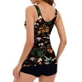 thumbnail image 3 of Aboser Womens Vintage Floral Tankini Swimsuit Two Piece Bathing Suits Beach Swim Top with Boy Shorts Swimwear 2024 Summer Fashion Outfits S-2XL, 3 of 5