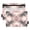 Soft Pink Tie-dye Pattern, variant on 2 Pack Flip Folders with Clear PVC Window Binder Pouches 3-Ring Binder Organizer for Office & Home Pink and Blue Tie-dye Pattern