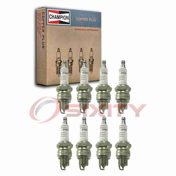 8 pc Champion 938M Copper Plus Spark Plugs for BPZ8HN10 BPZ8HS10 QL78YC Ignition Wire Secondary