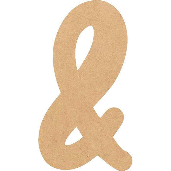 MDF Wood Letter & Craft, Paintable 6'' Tall Paintable, DIY Bright Orchid Script Font