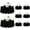 Black, variant on Fitable White Tablecloths for Rectangle Tables, 6 Pack - 70 x 120 Inches - Reusable and Washable Table Clothes for 6-8 Ft Tables, Polyester Fabric Table Covers for Wedding, Party, Banquet
