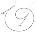 thumbnail image 3 of Collier Collier en Verre pour Femmes Noires Masque de Main Mode Collier en Verre, 3 of 4