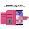 thumbnail image 2 of Elegant PU Leather Wallet Case for Samsung Galaxy A53 5G with Wrist Strap, Women Girls Shockproof Kickstand Magnetic Closure Card Slots Rugged Phone Case Cover for Samsung Galaxy A53 5G, Rose, 2 of 6