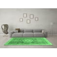 thumbnail image 3 of Ahgly Company Indoor Rectangle Abstract Emerald Green Modern Area Rugs, 4' x 6', 3 of 4