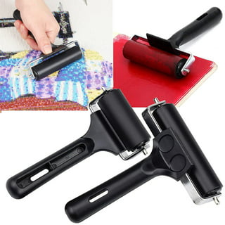  3 Pack Brayer Rollers for Crafting, Vinyl Rubber Roller Brayers,  Printmaking Brayer Rollers for Cricut Maker, Gluing, Printing, Inking and  Stamping(Black)