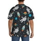 thumbnail image 3 of Fotbe Space Camisa Estampada de Manga Corta para Hombre, Casual de Verano, Estilo Playero, Sin Arrugas-XX-Large, 3 of 5